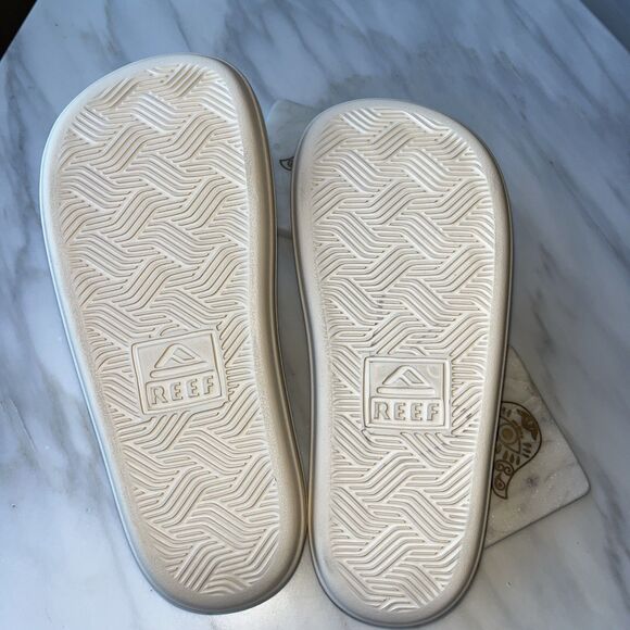 NEW Women's Reef Cushion Bondi Bay Neutral Pale Pink Platform Slide Sandals SZ 8 - Picture 5 of 11